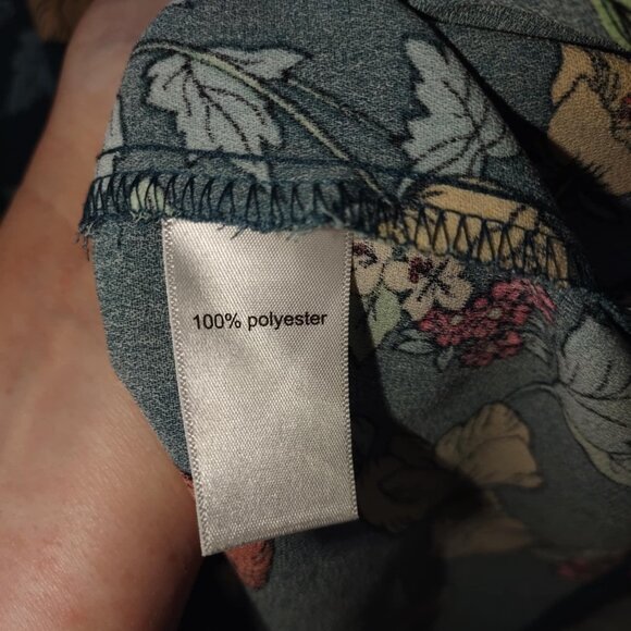 Maurices Dress Women's M Green Floral Midi– Flowy, Tiered, Boho‎ Summer Style - Picture 8 of 10